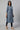 Blue Printed Straight kurta Set