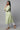 Green Floral Printed A-line kurta Set