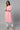 Pink Stripe Print Cotton kurta Set