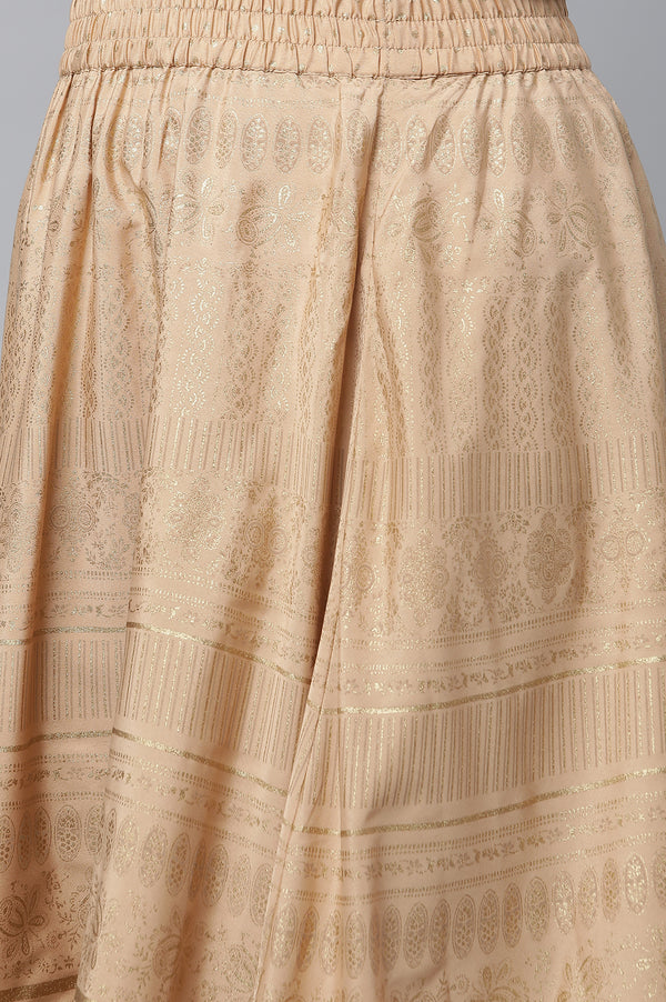 Pink Embroidered kurta, Skirt & Dupatta Set