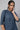 Blue Printed Cotton kurta &amp; Trousers Set