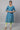 Blue Printed A line kurta &amp; Tights Set