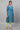 Blue Printed A line kurta &amp; Tights Set