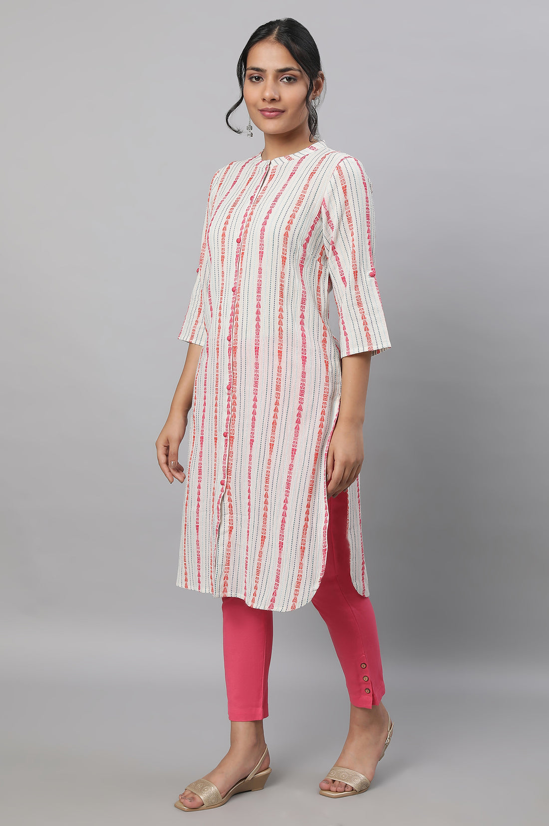 Natural Printed kurta &amp; Trousers Set
