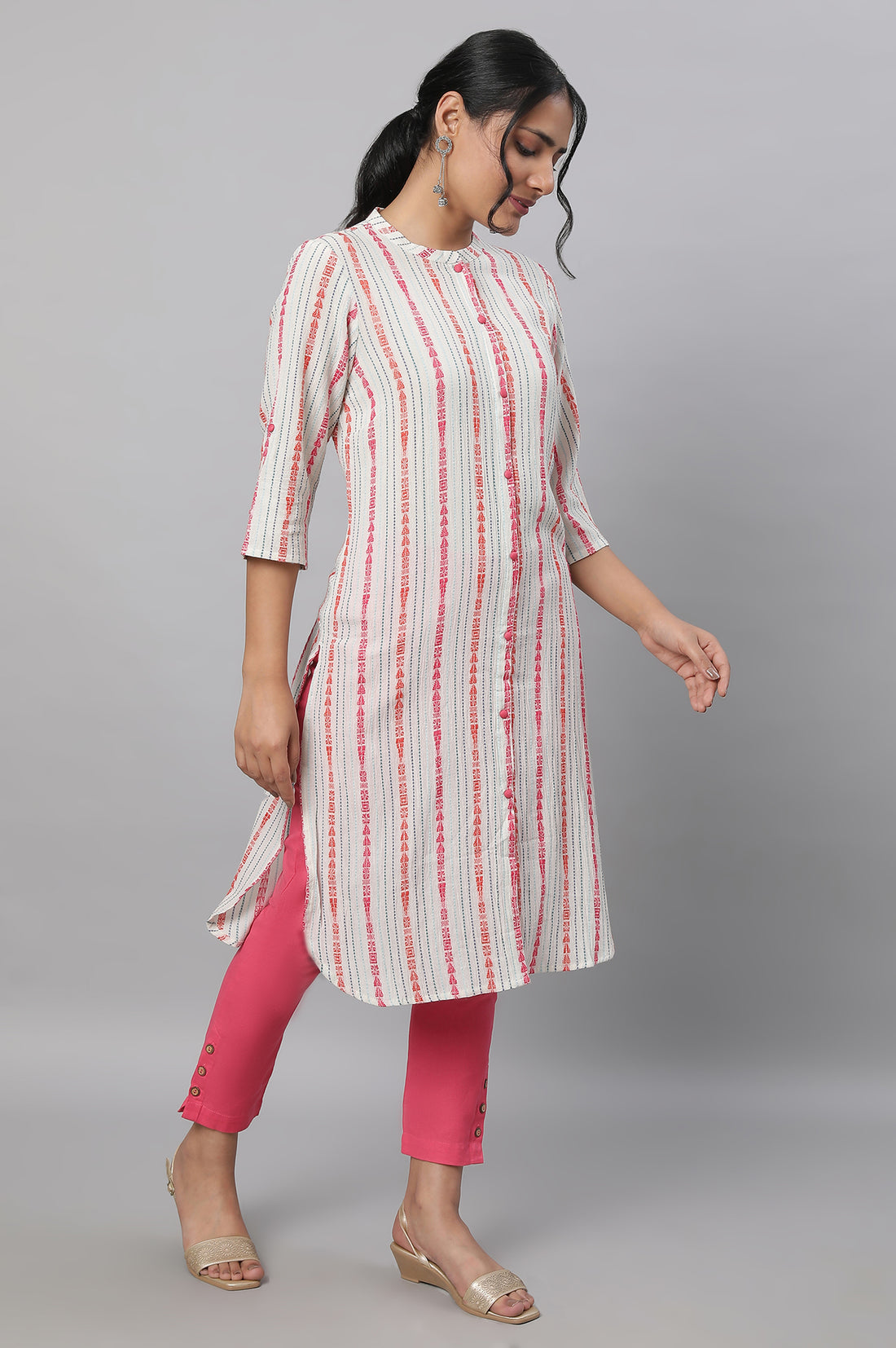 Natural Printed kurta &amp; Trousers Set