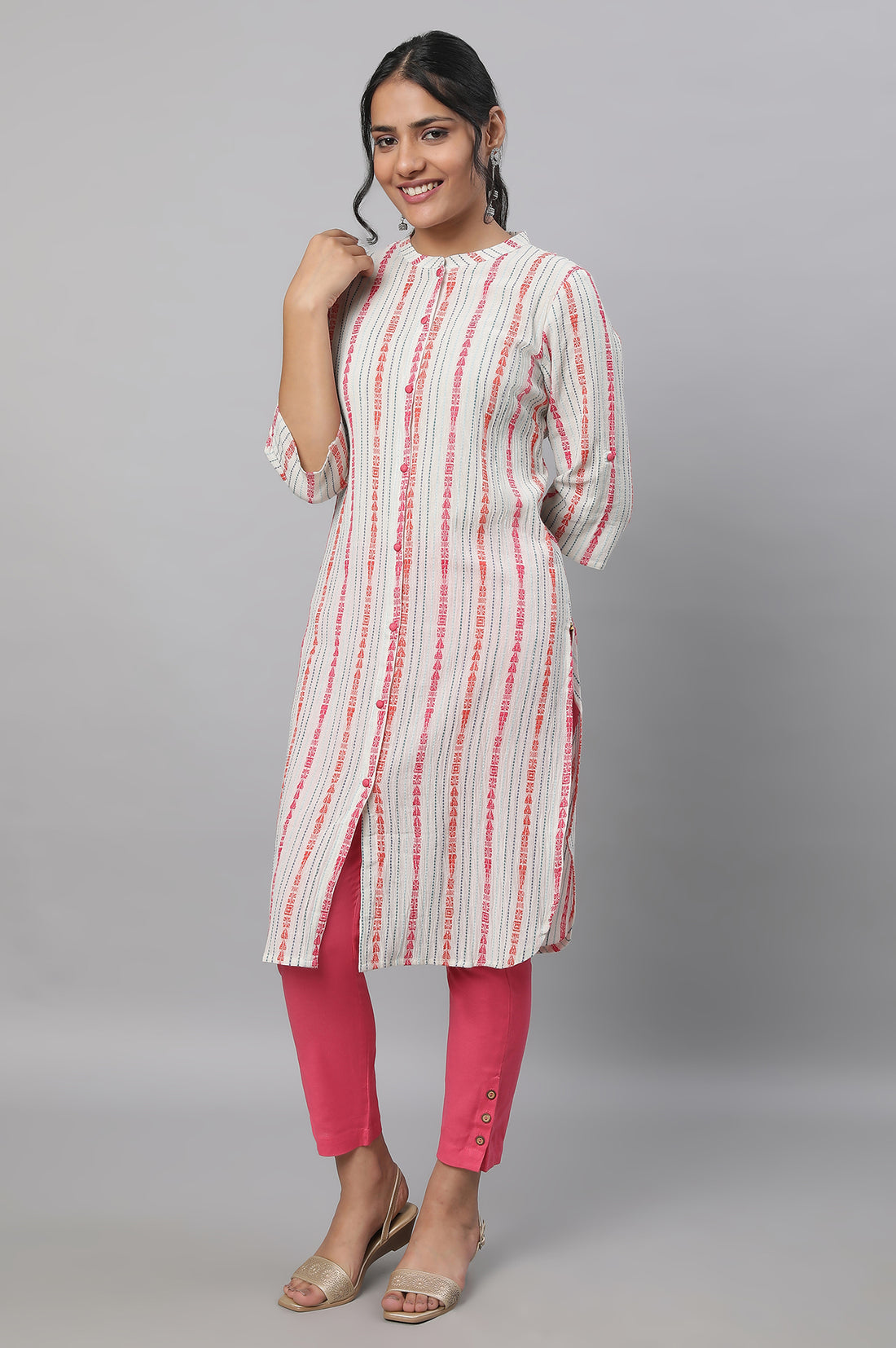 Natural Printed kurta &amp; Trousers Set