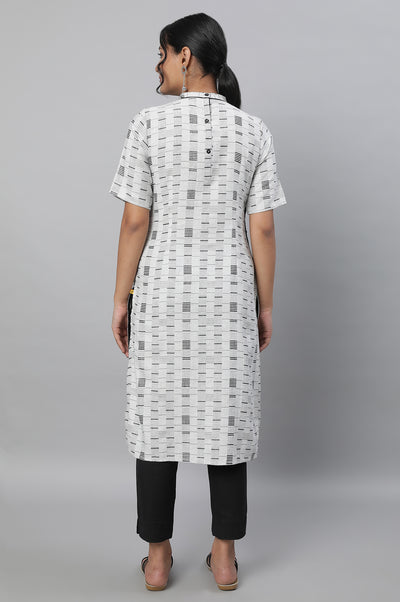 Grey Cotton kurta & Trousers Set