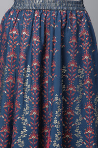 Pink Festive Ethnic kurta &amp; Skirt Set