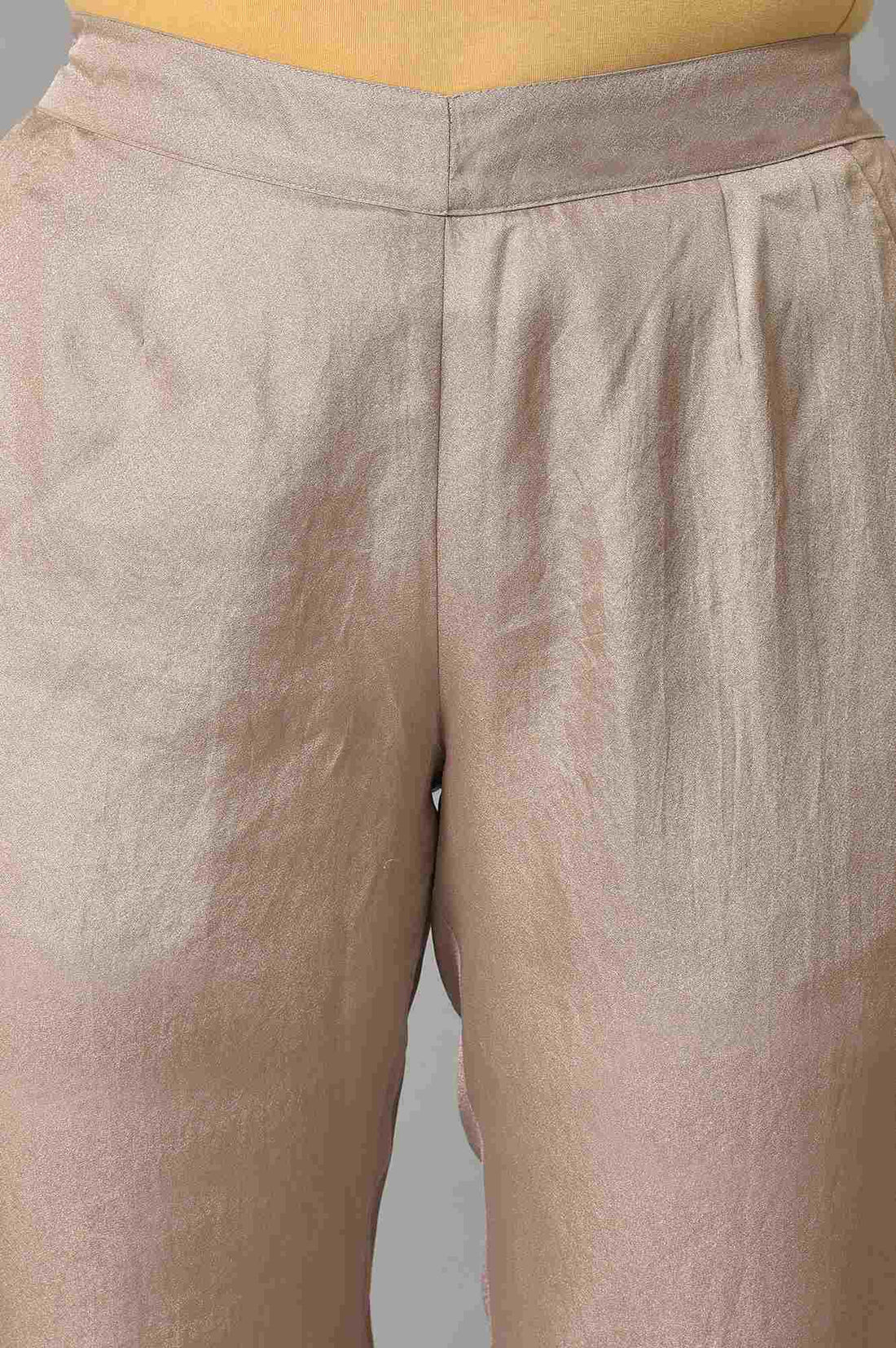 White Panelled Kurta &amp; Pants Set