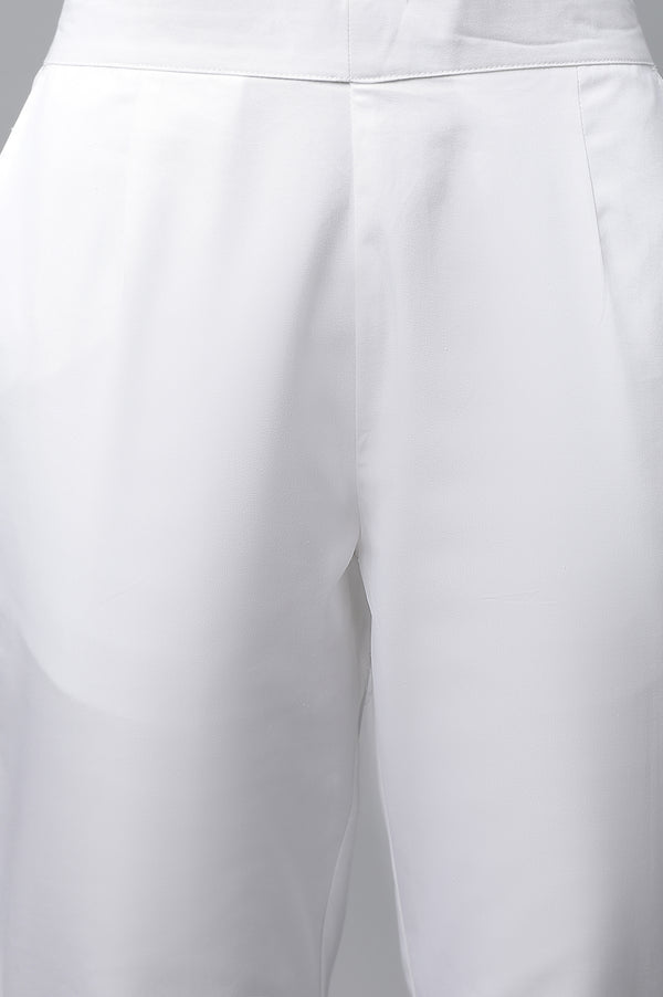 Black Textured Cotton Kurta and Trouser Set