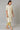Beige Stripe Print kurta &amp; Trousers Set