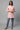 Peach Printed kurta Set