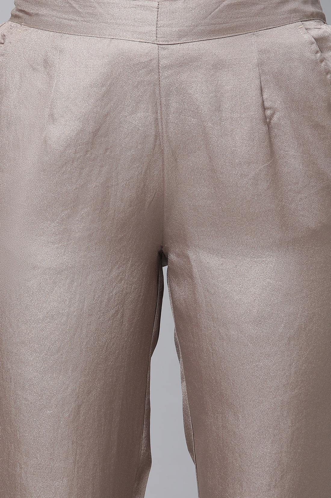 Peach Embellished kurta And Pants Set