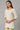 Beige Stripe Print kurta &amp; Trousers Set