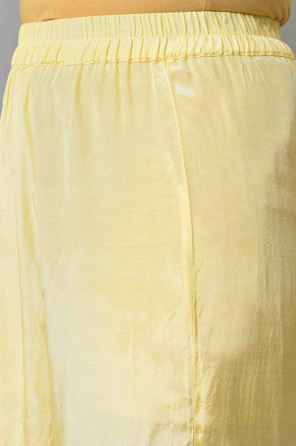 Yellow Flared Panelled Dress