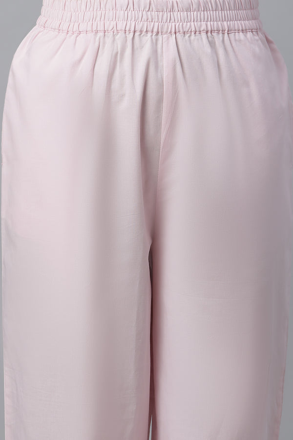Pink Floral kurta, Pants & Dupatta