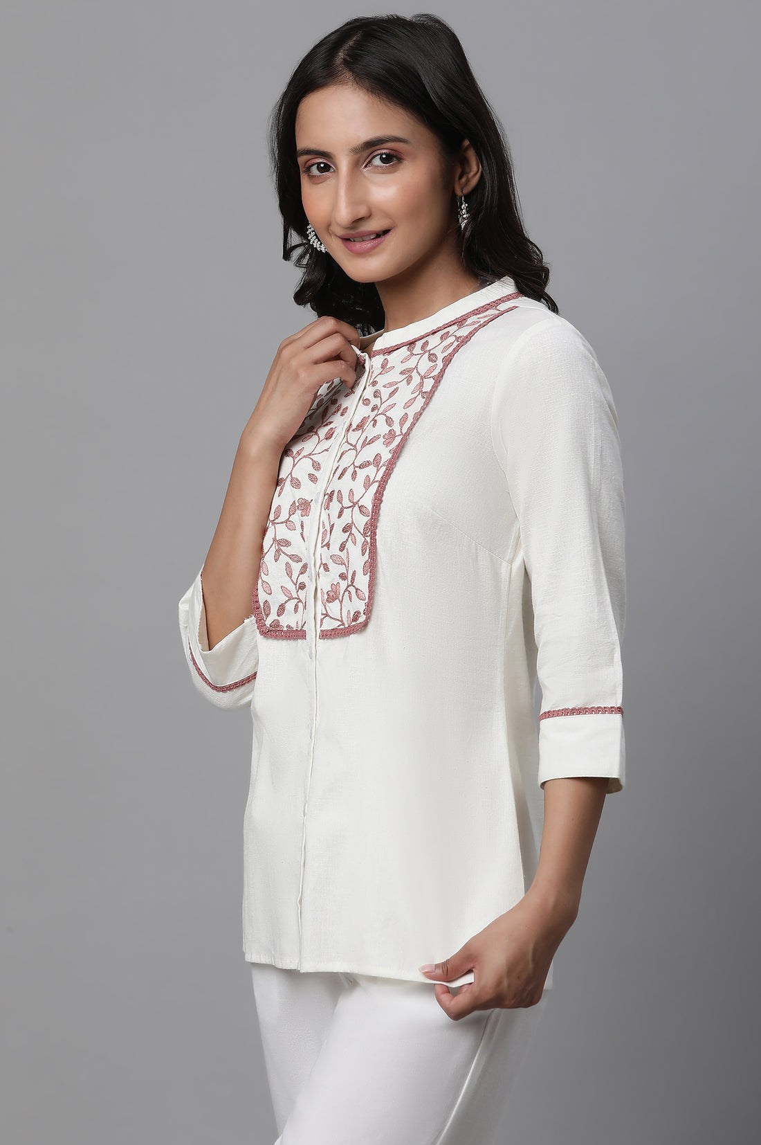 Green Solid Casual Kurti with Lace