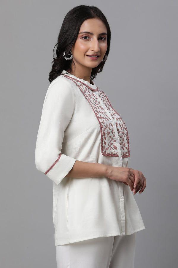 Green Solid Casual Kurti with Lace