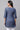 Blue Denim Embroidered Short Kurti