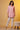 Peach and White Stripe Shirt Kurti