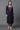 Blue Zari Embroidered Ethnic Winter Kurta