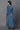Blue Embroidered Velvet Winter Dress