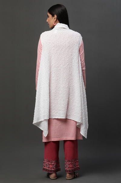 White Asymmetrical Winter Jacket