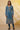 Blue Interlock Ankle Length Winter Tights
