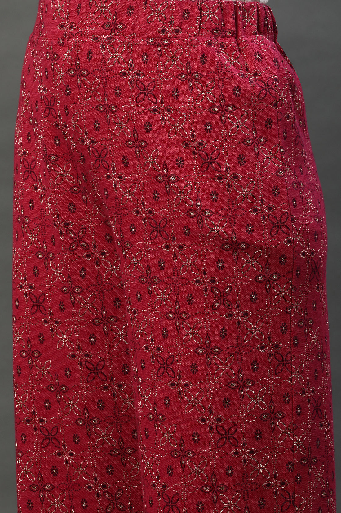 Pink Printed Winter Narrow Palazzo