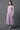 Purple Printed A-line Kurta and Tights Winter Set