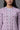 Purple Printed A-line Kurta and Tights Winter Set