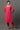 Pink Embroidered Velvet Winter Kurta and Pants Set