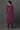 Purple Zari Embroidered Velvet Kurta and Pants Set