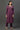 Purple Zari Embroidered Velvet Kurta and Pants Set