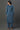 Blue Zari Embroidered Velvet Kurta and Pants Set