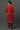 Red Floral Printed Winter Kurta and Pants Set