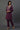 Purple Velvet Embroidered Kurta and Pants Festive Set
