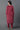 Red Zari Embroidered Winter Kurta and Pants Set