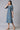 Blue Floral Printed A-Line Dress