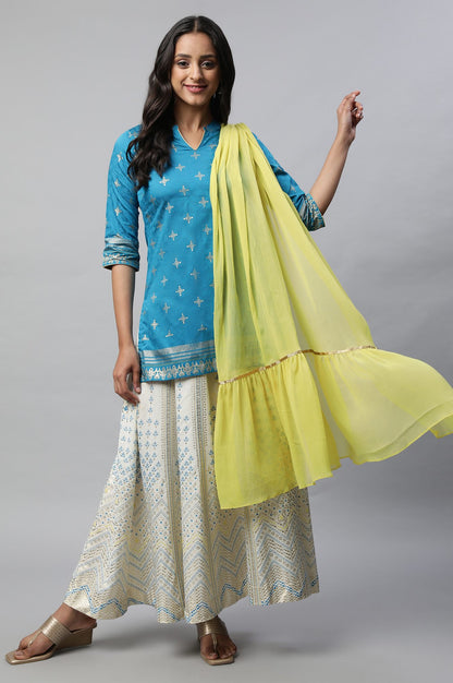 Blue Light Festive Ethnic kurta Set