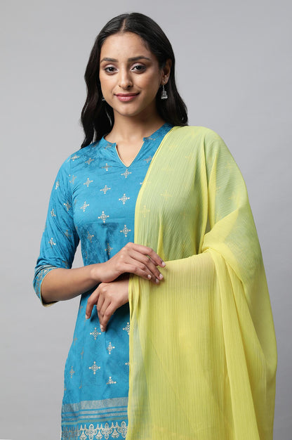 Blue Light Festive Ethnic kurta Set