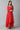 Red Embroidered Organza Gillet &amp; Printed Dress