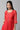 Red Embroidered Organza Gillet &amp; Printed Dress