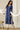 Estate Blue Floral Printed Schiffli Embroidered Breezy Rayon Straight Kurta