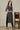 Black Floral Printed V-neck Straight Kota Kurta