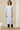 White Geometric Printed Dobby Straight Kurta with Neck Metal Clasp