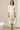 Off-White Solid Multi-coloured Floral Embroidered Straight Kurta in V-neck