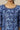 Ensign Blue Flared Kalidar Kota Kurta with Embroidered Neckline