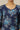 Blue Floral Printed Asymmetrical Kurta with Neck Metal Clasp