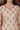 Cream Abstract Printed Organza Sheer Straight Kurta with Mirror Embroidered Neck